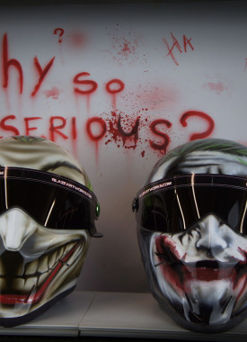 Custom helmets designed bandit helmet scorpion style