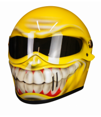 Custom yellow casque helmet UK USA Canada Ruroc