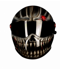 Evil helmet airushing graphics ruroc helmet atlas