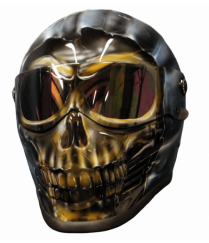 Grim reaper motorcycle helmet
