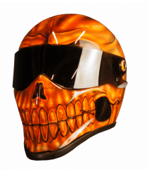 Orange candy helmet KTM bike Honda repsol