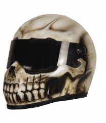 Realistic skull reaper motorcycle helmet