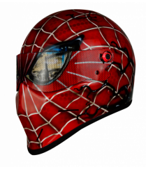 Spiderman VS Venom motorbike helmet