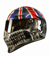 Union Jack bandana skull helmet