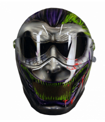 jester Evil clown  motorcycle helmet