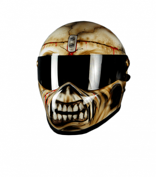 Eddie the trooper custom airbrushed helmet