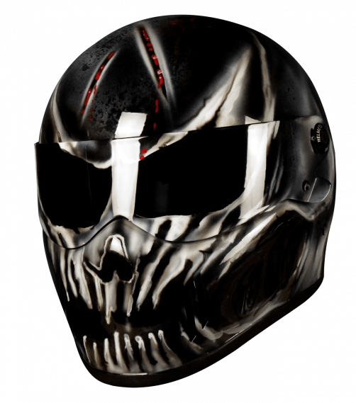 Ghost Skull bespoke Motorcycle helmet