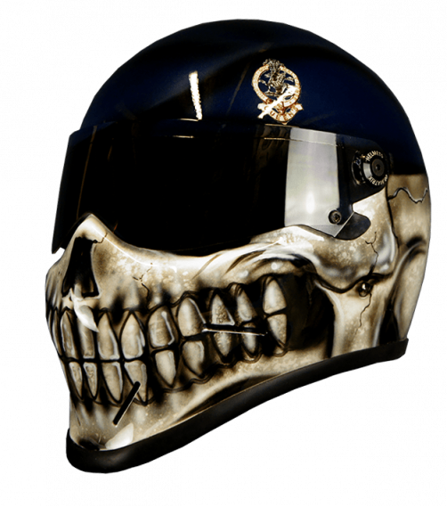 Queens regiment  motorcycle helmet