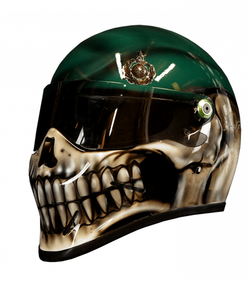 Royal Marine motorcycle helmet