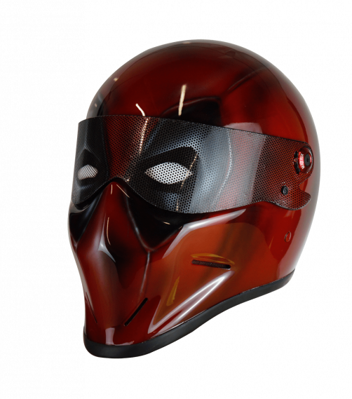Simpson Speedway fibreglass racing helmet deadpool helmet