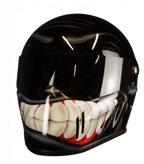 Smiley face helmet