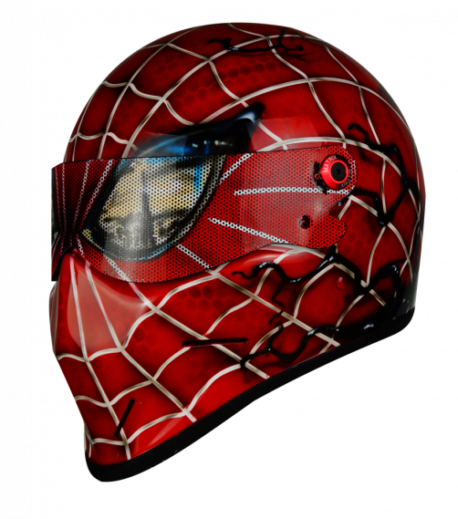 Spiderman VS Venom motorbike helmet