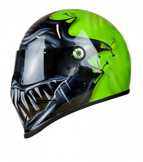 Venom custom motorbike helmet