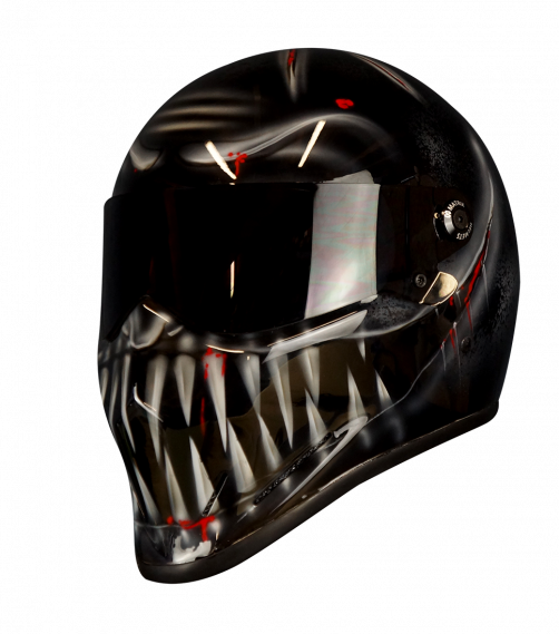Venomous motorcycle helmet