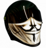 V for Vendetta Guy Fawkes  Motorcycle helmet 0