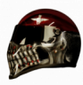 Custom Airbrushed Helmet with Parachute  Regiment Beret and  Skull theme ©