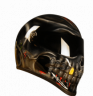 Brand New Ghost  Skull Custom Airbrushed on Matrix Street FX  fibergalss Motorbike Helmet 3