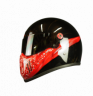 Custom Airbrushed Helmet in realistic bandana pattern style 0