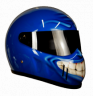 Cool Smiley Face Grinster Custom motorcycle helmet in Stunning Blue colour 1