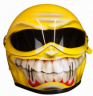 Custom Airbrushed Helmet in Yellow Grinster style 0