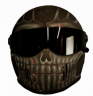 realistic dark skull reaper custom helmet 1