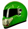 Cool Smiley Face Grinster Custom motorcycle helmet in Kawasaki Green 1
