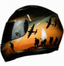 Military themed motorcycle helmet lest we forget Royal Engineers memorial theme