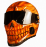 Orange candy helmet KTM bike Honda repsol