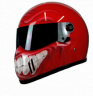 Cool Smiley Face Grinster Custom motorcycle helmet  in Origin Red 0