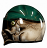 Custom Airbrushed Helmet with Royal Marines  Regiment Beret and Realistic Skull® 2