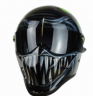 Venomous  Design on Matrix Street FX  premium Helmet with stretched and nailed mask . 2