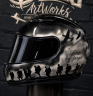 HJC CS15 motorcycle helmet Custom Airbrushed  in Royal Engineers  Memorial theme